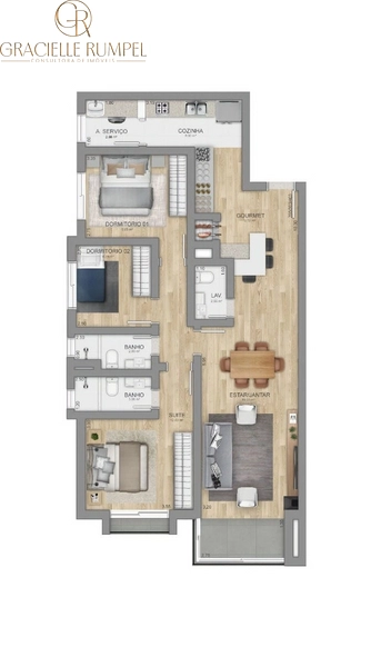 Apartamento de 3 dormitórios no Centro de Canela!: 12ª foto da galeria de imagens do imóvel
