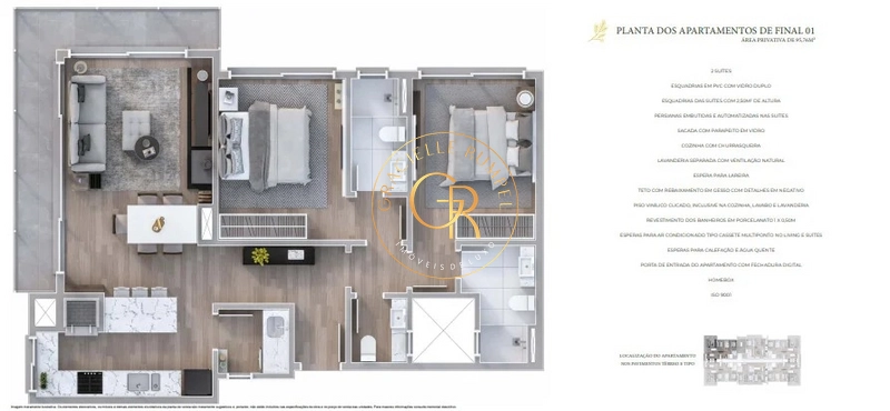 Apartamento no Residencial Vêneto: 7ª foto da galeria de imagens do imóvel
