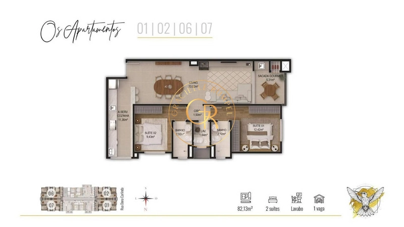 Apartamentos na planta a poucos passos da Catedral de Pedra: 4ª foto da galeria de imagens do imóvel