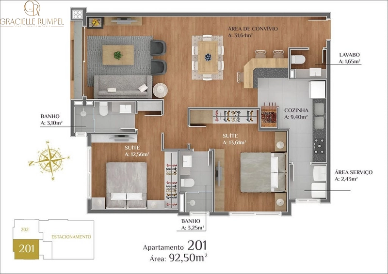 Apartamento de 2 suítes na Borges de Medeiros em Gramado!: 5ª foto da galeria de imagens do imóvel