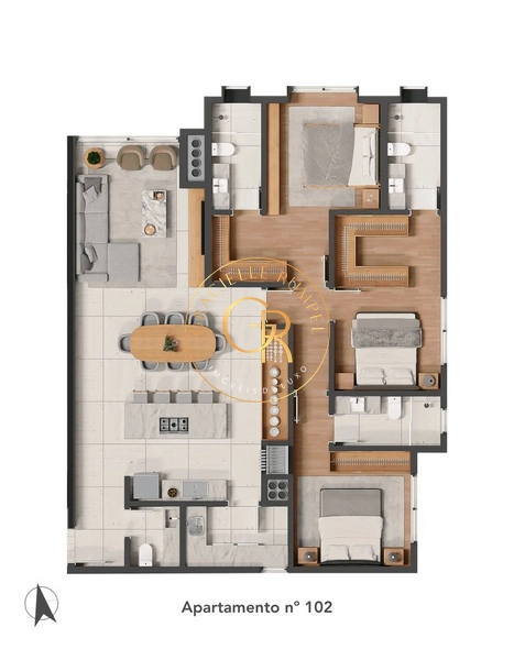 Apartamento com 03 dormitórios no Centro em Gramado!: 13ª foto da galeria de imagens do imóvel