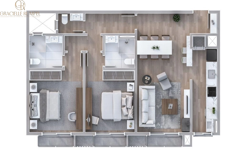 Apartamento de 2 dormitórios em Gramado: 6ª foto da galeria de imagens do imóvel