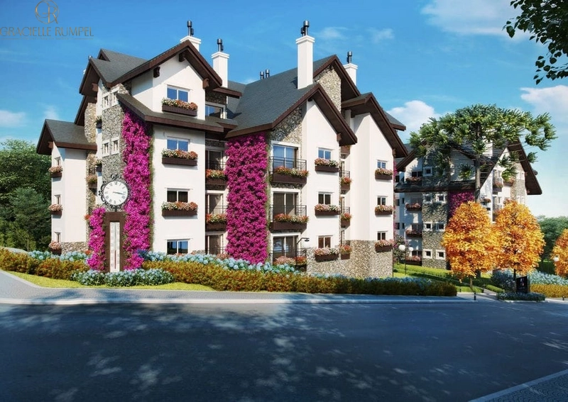 Apartamento de 2 dormitórios no centro de Gramado: 1ª foto da galeria de imagens do imóvel