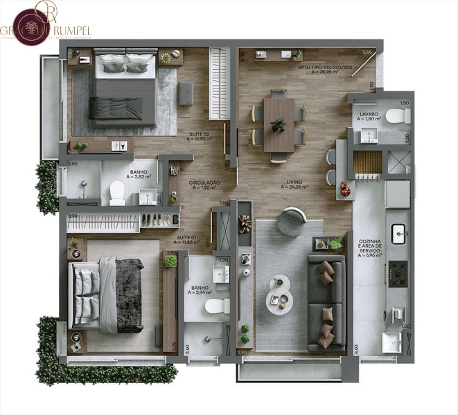 Apartamento de 2 Suítes na Avenida Central em Gramado!: 17ª foto da galeria de imagens do imóvel