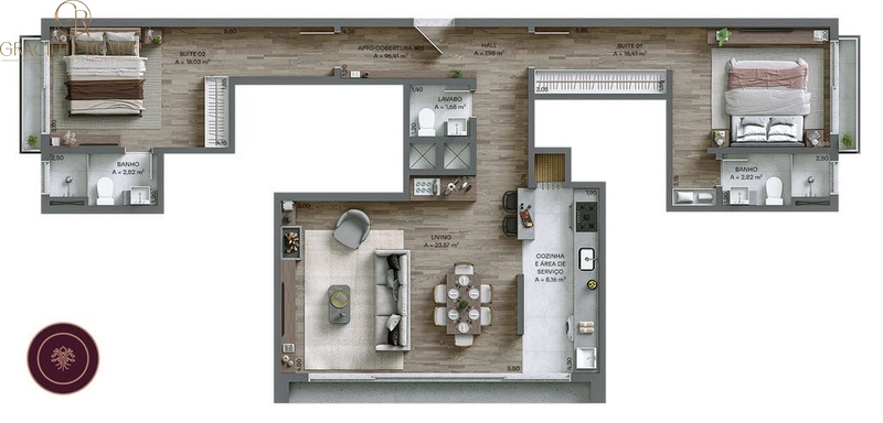 Apartamento de 2 Suítes na Avenida Central em Gramado!: 19ª foto da galeria de imagens do imóvel