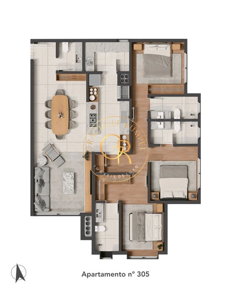 Apartamento com 03 dormitórios no Centro em Gramado!: 13ª foto da galeria de imagens do imóvel
