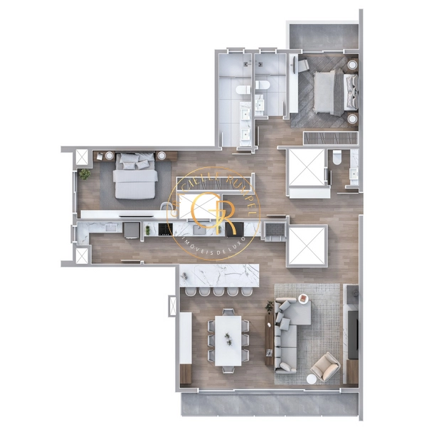 Apartamento no  Residencial Vêneto: 1ª foto da galeria de imagens do imóvel
