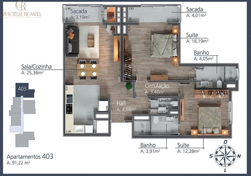 Apartamento de 1 dormitório junto ao Centro de Gramado!: 13ª foto da galeria de imagens do imóvel
