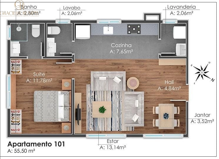 Apartamento de 2 dormitórios em Gramado!: 4ª foto da galeria de imagens do imóvel