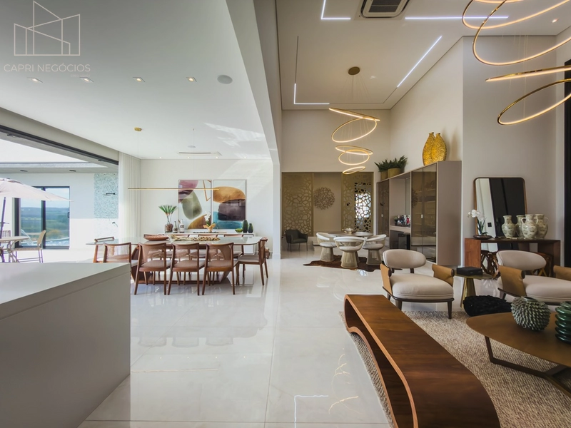 Casa térrea a venda com 4 suítes, fundos para campo de golfe em Condomínio - Indaiatuba SP: 7ª foto da galeria de imagens do imóvel