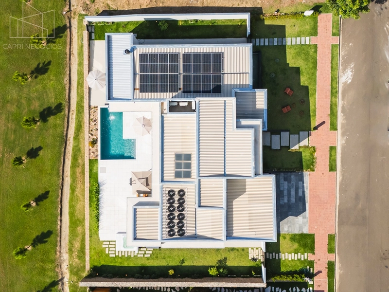 Casa térrea a venda com 4 suítes, fundos para campo de golfe em Condomínio - Indaiatuba SP: 5ª foto da galeria de imagens do imóvel