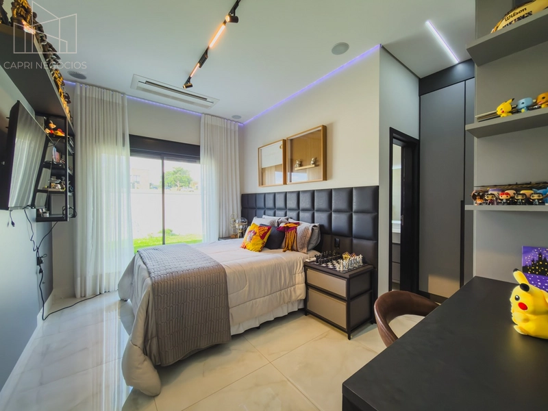 Casa térrea a venda com 4 suítes, fundos para campo de golfe em Condomínio - Indaiatuba SP: 21ª foto da galeria de imagens do imóvel