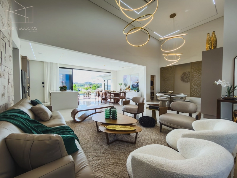 Casa térrea a venda com 4 suítes, fundos para campo de golfe em Condomínio - Indaiatuba SP: 10ª foto da galeria de imagens do imóvel