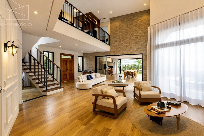 Casa em estilo Néoclássico no Cond Piemonte em Indaiatuba: 9ª foto da galeria de imagens do imóvel