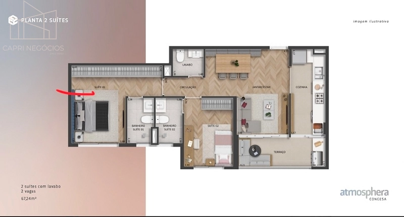 Apartamento para venda em Indaiatuba, Cidade Nova: 16ª foto da galeria de imagens do imóvel