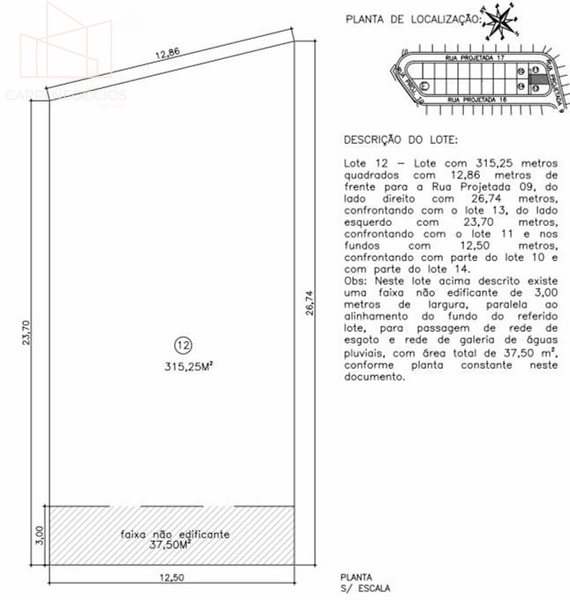 Terreno em Condomínio a Venda em Indaiatuba / SP no bairro Jardim Casablanca: 3ª foto da galeria de imagens do imóvel