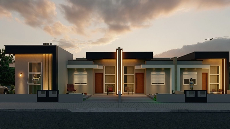 Casa nova à venda em Imbé - Em construção : 1ª foto da galeria de imagens do imóvel