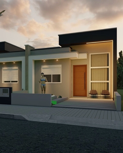 Casa nova à venda em Imbé - Em construção : 2ª foto da galeria de imagens do imóvel