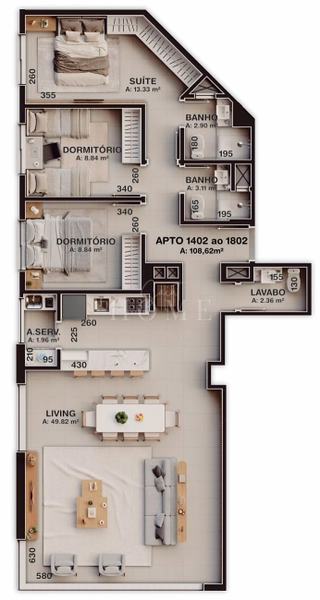 Apartamento à venda: 3ª foto da galeria de imagens do imóvel
