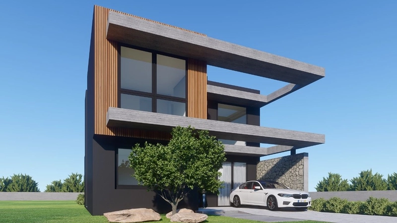 Casa em construção no SUNSET: 2ª foto da galeria de imagens do imóvel
