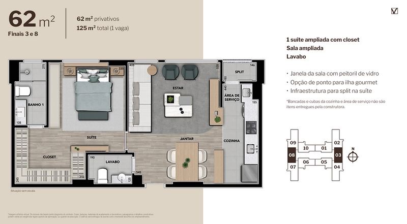 Empreendimento na planta - entrega Junho/26: 29ª foto da galeria de imagens do imóvel