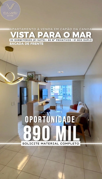 APARTAMENTO À VENDA COM VISTA PARA O MAR: 1ª foto da galeria de imagens do imóvel