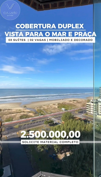 COBERTURA DUPLEX  VISTA ETERNA DO MAR FRENTE PARA PRAÇA: 6ª foto da galeria de imagens do imóvel