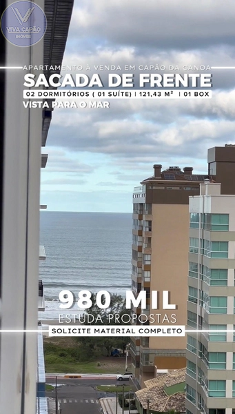 APARTAMENTO À VENDA COM VISTA PARA O MAR: 3ª foto da galeria de imagens do imóvel