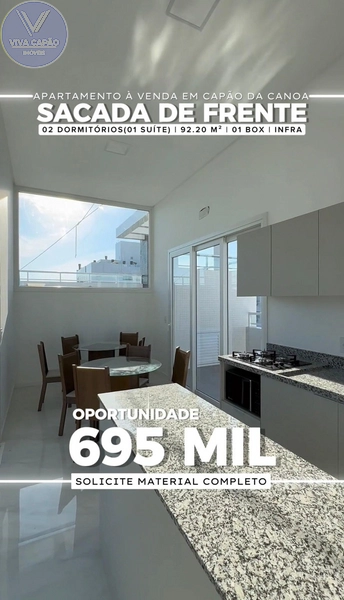 APARTAMENTO À VENDA  COM SACADA DE FRENTE E  INFRA: 10ª foto da galeria de imagens do imóvel