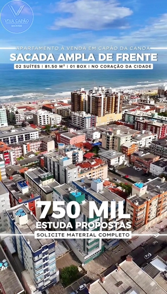 APARTAMENTO À VENDA SACADA DE FRENTE EM CAPÃO DA CANOA!: 8ª foto da galeria de imagens do imóvel