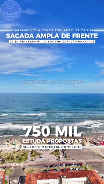 APARTAMENTO À VENDA SACADA DE FRENTE EM CAPÃO DA CANOA!: 7ª foto da galeria de imagens do imóvel