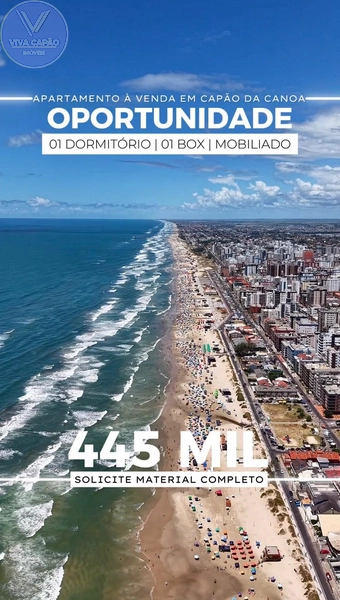 APARTAMENTO À VENDA   02 QUADRAS DO MAR EM CAPÃO DA CANOA: 6ª foto da galeria de imagens do imóvel