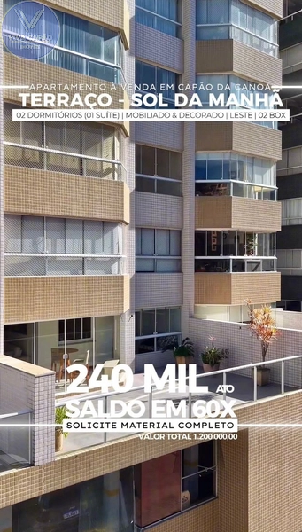 APARTAMENTO COM SACADÃO E TERRAÇO NO NAVEGANTES: 10ª foto da galeria de imagens do imóvel
