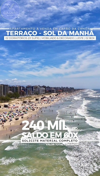 APARTAMENTO COM SACADÃO E TERRAÇO NO NAVEGANTES: 2ª foto da galeria de imagens do imóvel