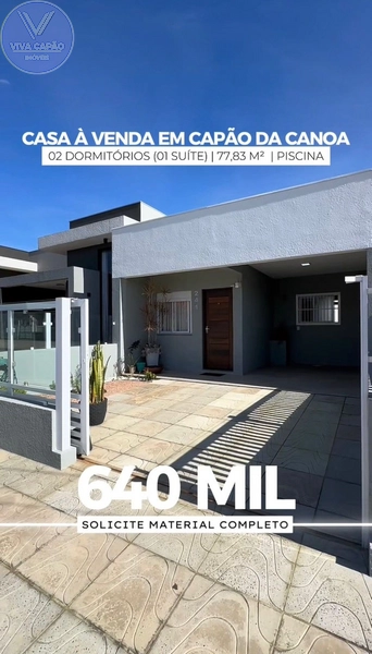CASA COM PISCINA E ÁREA GOURMET À VENDA EM CAPÃO DA CANOA: 28ª foto da galeria de imagens do imóvel