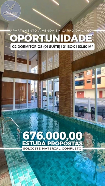 APARTAMENTO À VENDA - EM CAPÃO DA CANOA: 1ª foto da galeria de imagens do imóvel