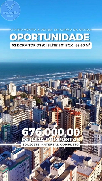 APARTAMENTO À VENDA - EM CAPÃO DA CANOA: 3ª foto da galeria de imagens do imóvel