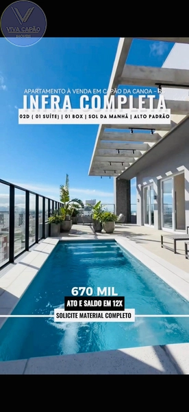 APARTAMENTO À VENDA EM CAPÃO DA CANOA - INFRA INCRÍVEL: 3ª foto da galeria de imagens do imóvel