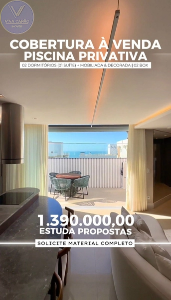 COBERTURA À VENDA COM PISCINA PRIVATIVA E VISTA PARA O MAR: 11ª foto da galeria de imagens do imóvel