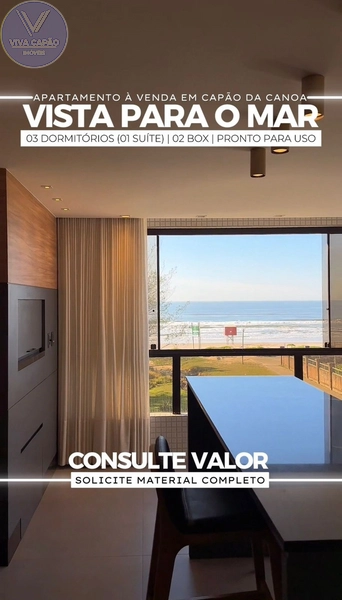 AMPLO APARTAMENTO DE FRENTE PARA O MAR E COM VISTA LIBERADA...: 3ª foto da galeria de imagens do imóvel