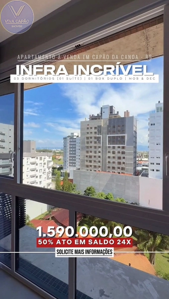 NOVIDADE À VENDA APARTAMENTO À VENDA EM CAPÃO DA CANOA: 5ª foto da galeria de imagens do imóvel