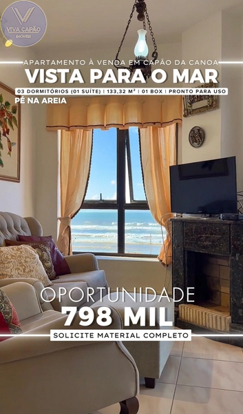 APARTAMENTO DE 03 DORMITÓRIOS NO  CENTRO COM VISTA PARA O MAR!!!: 5ª foto da galeria de imagens do imóvel