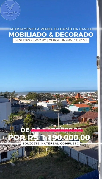 APARTAMENTO À VENDA EM CAPÃO DA CANOA!: 6ª foto da galeria de imagens do imóvel