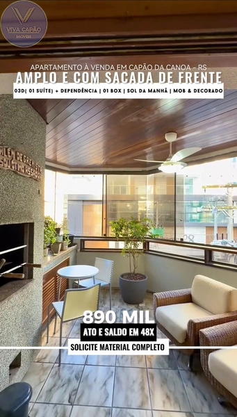 APARTAMENTO GIGANTE À VENDA COM SACADA: 1ª foto da galeria de imagens do imóvel
