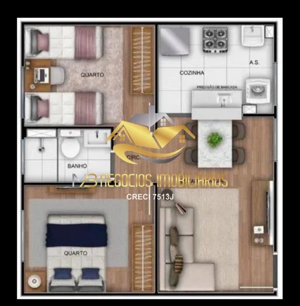APARTAMENTO À VENDA – SERRARIA, SÃO JOSÉ: 9ª foto da galeria de imagens do imóvel
