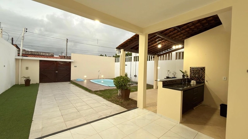 CASA TÉRREA COM PISCINA E ÁREA GOURMET NA BARRA NOVA, MARECHAL DEODORO/AL: 4ª foto da galeria de imagens do imóvel