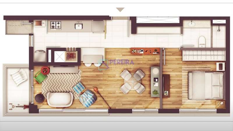Apartamento de 02 dormitórios no Edifício Hola - Parque Una: 8ª foto da galeria de imagens do imóvel
