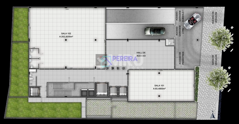 Sala comercial na planta no Edifício Prime: 10ª foto da galeria de imagens do imóvel