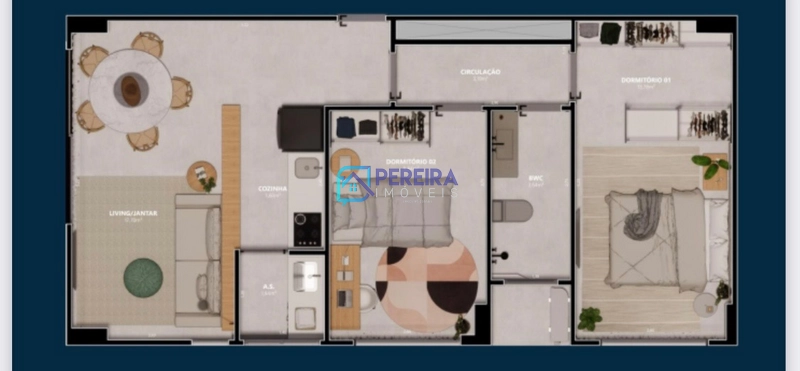 Apartamento de 2 dormitórios na planta em Santana do Livramento: 7ª foto da galeria de imagens do imóvel