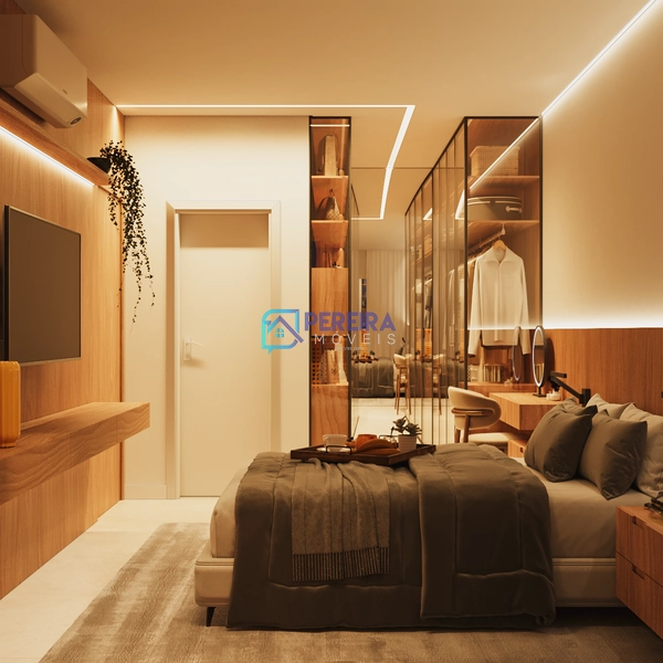 Apartamento na planta de 01 dormitório no edifício Bassedas: 3ª foto da galeria de imagens do imóvel